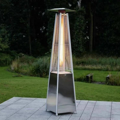 Triangle Propane Patio Heater in Stainless Steel