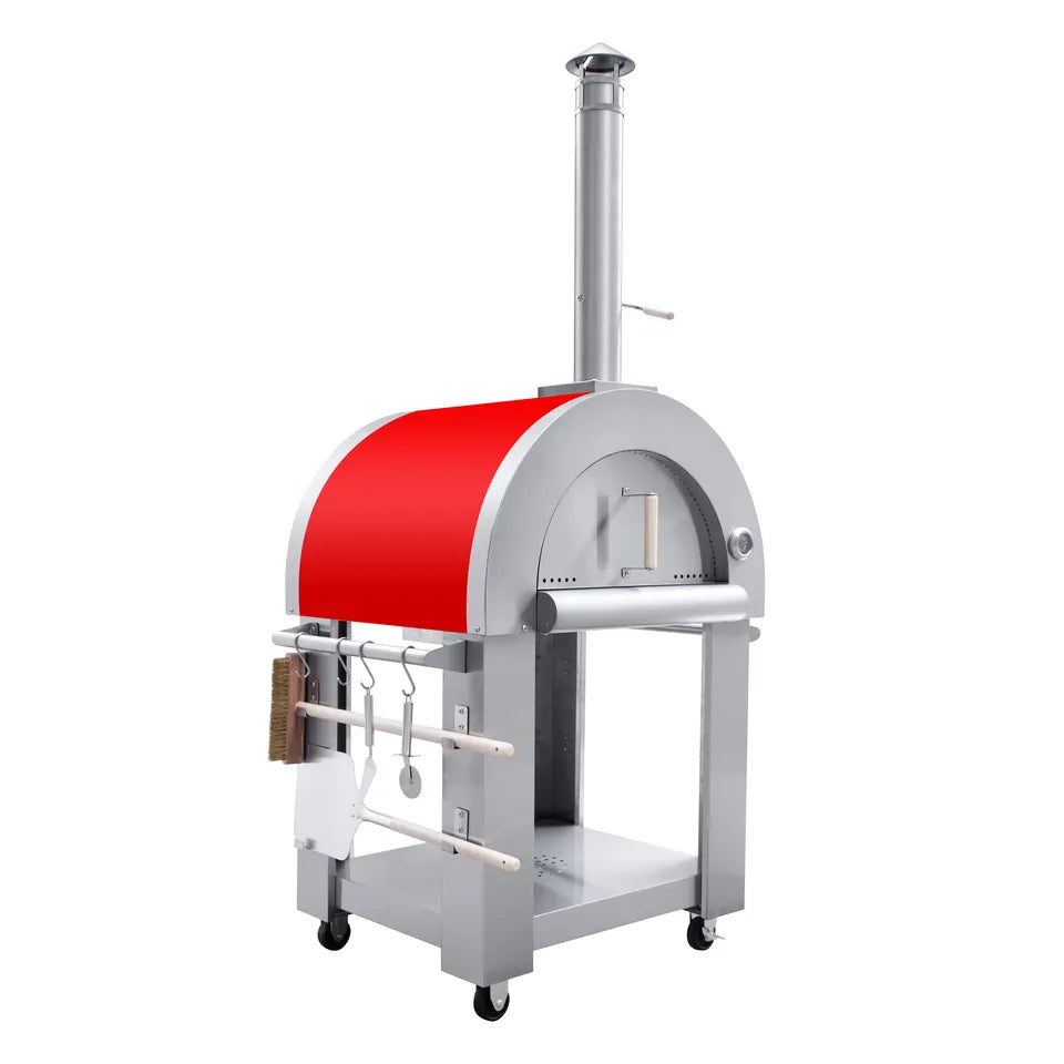 Outdoor Stainless Steel Pizza Oven w/ Chimney