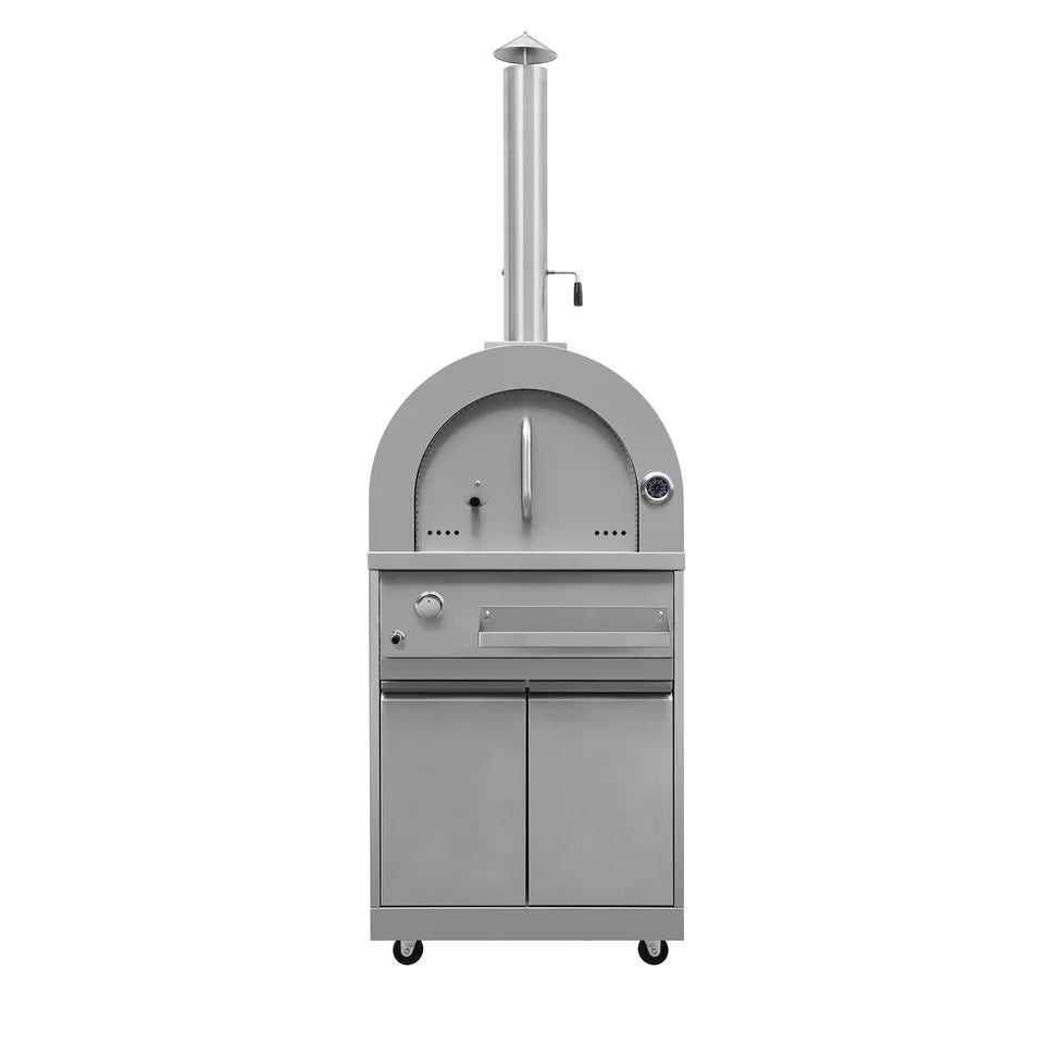 Outdoor Stainless Steel Pizza Oven w/ Chimney